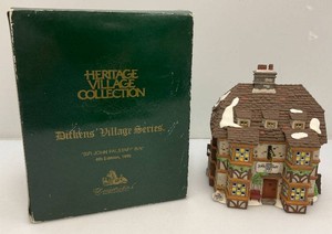 Vintage Collectible Department 56 Heritage Village Collection Dickens Village Series Sir John Falstaff Inn 4th Edition, 1995 In Original Box
