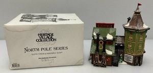 Vintage Collectible Department 56 Heritage Village Collection North Pole Series Elfin Forge And Assembly Shop In Original Box
