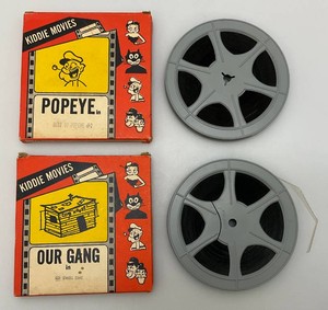 1930s-40s Metro Films Kiddie Movies Popeye & Our Gand 8mm Films In Original Boxes