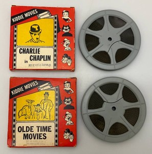 1930s-40s Metro Films Kiddie Movies Charlie Chaplin And Olde Time Movies 8mm Films In Original Boxes