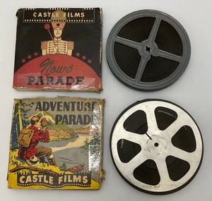 Misc. 1930s Castle Films Adventure Parade & News Parade 16mm Film In Original Boxes