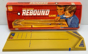 1971 Ideal Brand Rebound Game In Original Box