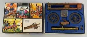 Vintage Metal Porcher Torino 22mm Barrelled Cannon Louis XIV Artillery Cannon Model Kit In Original Box (Partailly assembled)