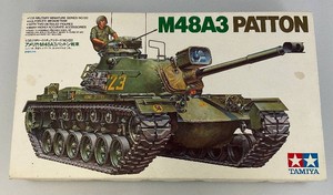 Vintage TAMIYA US M48A3 Patton Tank Model Kit New Old Stock (Open Box)