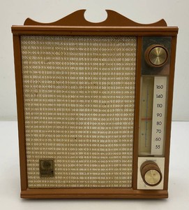 1960s General Electric Wall or Table AM Radio Works Good