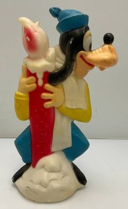 RARE Empire Walt Disney Blow Mold Goofy Noel Christmas 15 (Some Cracks Present) needs Light