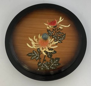Vintage Japanese Lacquer Ware Covered Divided Serving Dish