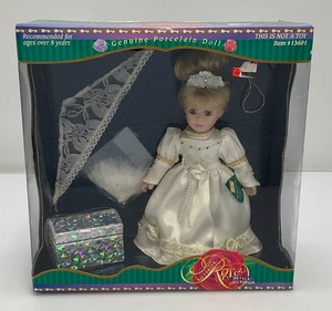 Collectible Melissa Jane Genuine Porcelain Doll Victorian Rose Pedals Collection (New Old Stock)