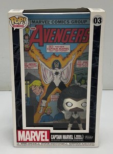 Collectible FUNKO POP 03 Captain Marvel (Monica Rambeau) With Avengers Comic (New Old Stock)