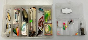 Tackle Box With Misc. Fishing Tackle Some New In Pack