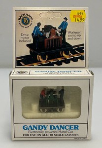 Vintage Bachmann HO Gandy Dancer Electrically Powered Hand Car (New Old Stock)