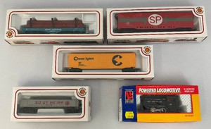 Life Like Trains Locomotive And Misc. Bachmann HO Train Cars All In Original Boxes