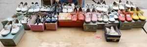 22 pair of kids shoes