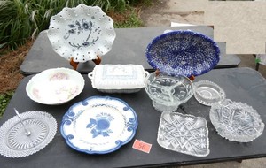 11 pcs of Glassware and china