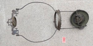 Antique hanging oil lamp fixture