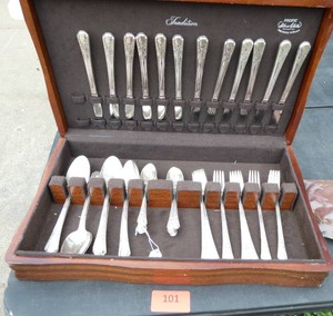 Wm Rogers silverware in box