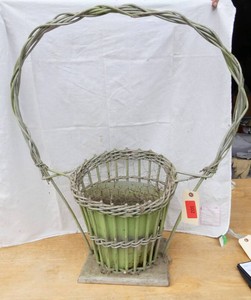 Large bamboo floral basket