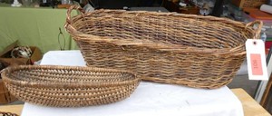 Two baskets 24x10x6 and 14x7x3