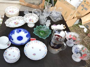 Large misc group of china and glassware