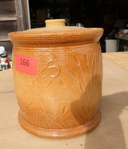 Red Wing Cattails Cookie Jar