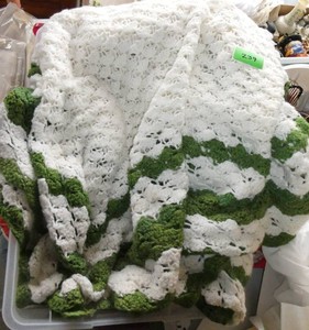 Knit afghan