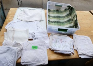 Placemats and flour sack towels