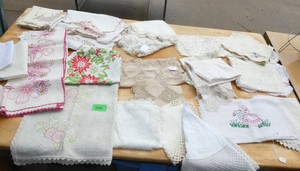 Tablecloths doilies dresser scarves