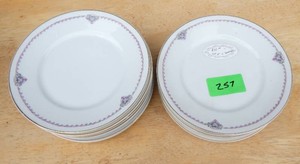 12 Pretty pink floral Bavarian china