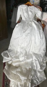 Satin Wedding Dress size small