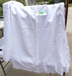 Beautiful white tablecloth