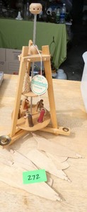 Vintage Erzebirge pyramid carousel candle driven