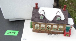 Two Dept 56 Heritage Village Christmas Houses - town hall  lighthouse