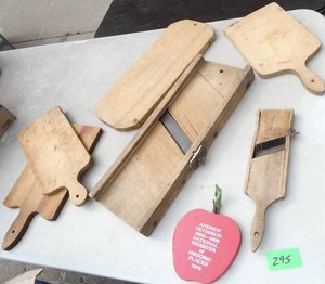 Queen Kraut cutter, wood cutting boards