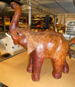 Vintage Elephant made of leather