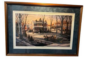 Terry Redlin Homeward Bound Framed Winter Art Print