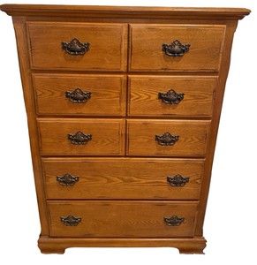 Tall Wood Chest of Drawers