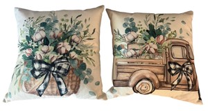 Farmhouse Floral Decorative Throw Pillows