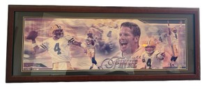 Brett Favre Green Bay Packers #4 Framed Football Print
