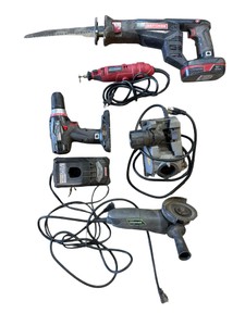 Craftsman & Assorted Power Tool Lot  Reciprocating Saw, Drill, Router, Grinder & Rotary Tool