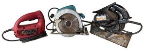 Lot of 3 Corded Power Saws  Jigsaw & Circular Saws