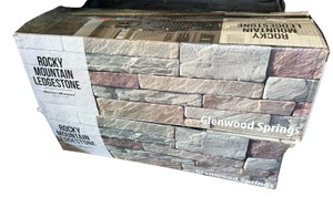 4 Boxes Rocky Mountain Ledgestone Manufactured Stone Veneer