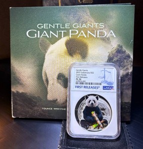 Scarce Pamp 2022 Solomons 9999 $2 Gentle Giants Panda NGC PL70, Proof-like 1 of 35, None Finer