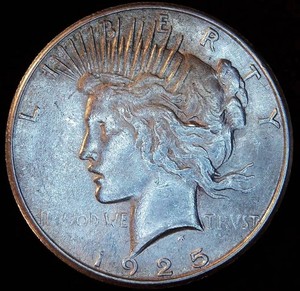 1925 S Peace Silver Dollar XF