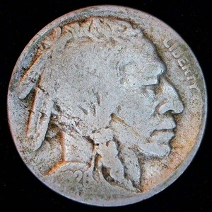 Key Date 1926 S Buffalo Nickel, Original Skin, AGG