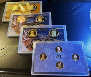 (3) Unique Sets Proof Prez Dollars  2009 S Penny Set, No Duplicates