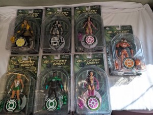 DC Direct Blackest Night Action Figure Lot of 7  Sealed Green Lantern
