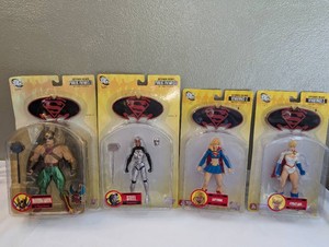 DC Direct SupermanBatman Action Figure Lot  Hawkman, Steel, Supergirl & Power Girl