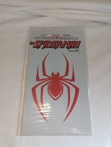 Marvel Ultimate Comics Spider-Man #1 White Spider-Emblem Cover  Miles Morales Series