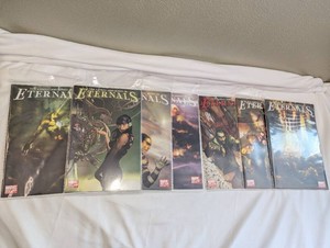 Eternals #1-7 Complete Series Marvel 2006 Neil Gaiman John Romita Jr