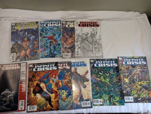 Infinite Crisis #1-7 Complete DC Comics Lot #3 Sketch Variant Secret Files